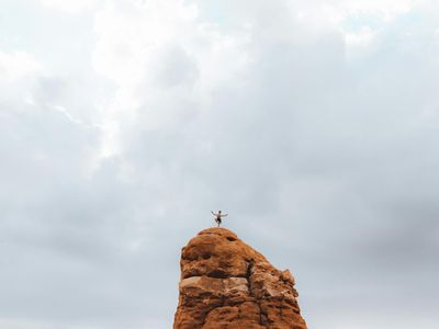 Balanced rocks representing zen and yoga principles